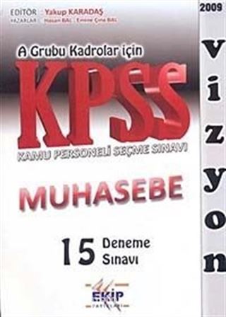 KPSS A Grubu Kadrolar İçin Muhasebe 15 Deneme Sınavı