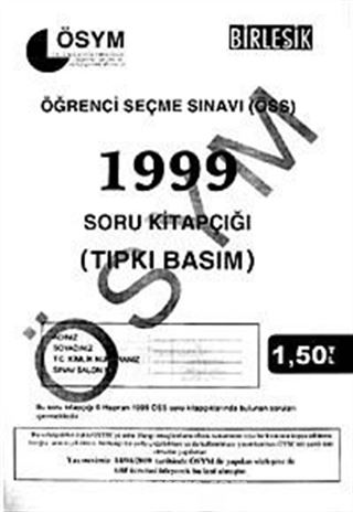 ÖSS 1999 Soru Kitapçığı (Tıpkı Basım)