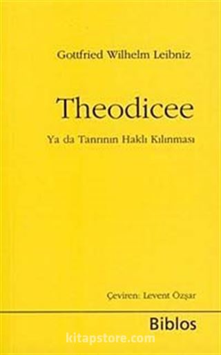 Theodicee Ya da Tanrının Haklı Kılınması