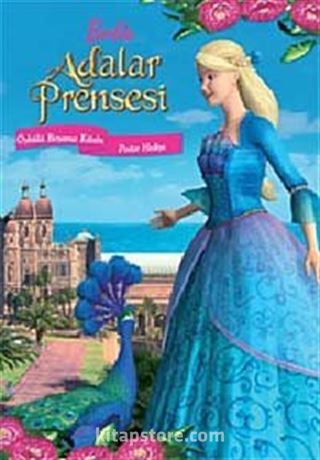 Barbie Adalar Prensesi Öykülü Boyama Poster Hediyeli