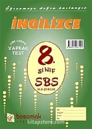 8. Sınıf SBS Hazırlık İngilizce Çek Kopar Yaprak