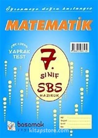 7. Sınıf SBS Hazırlık Matematik Çek Kopar Yaprak Test