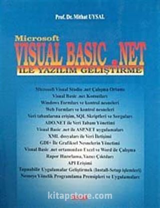 Microsoft Visual Basic.Net ile Yazılım Geliştirme