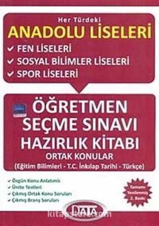 Öğretmen Seçme Sınavı Hazırlık Kitabı