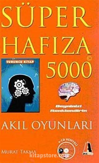 Süper Hafıza 5000 Beyninizi Renklendirin Turuncu Kitap