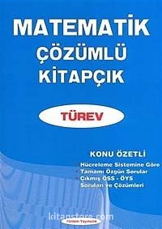 Matematik Çözümlü Kitapçık: Türev