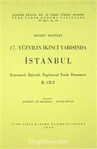 17.Yüzyılın İkinci Yarısında İstanbul Cilt 2