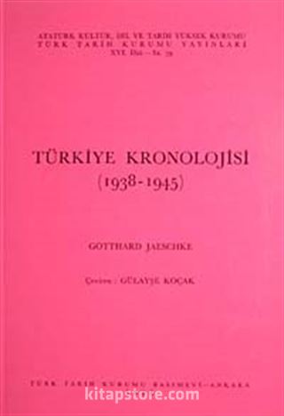 Türkiye Kronolojisi (1938-1945)