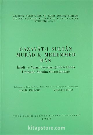 Gazavat-ı Sultan Murad B.Mehemmed Han