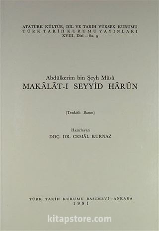 Makalat-ı Seyyid Harun