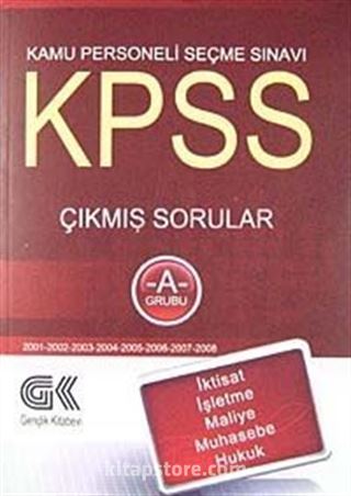 KPSS A Grubu Çıkmış Sorular 2001-2008