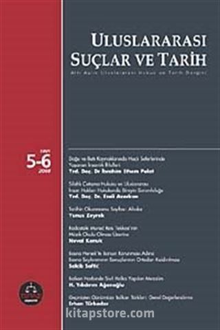 Uluslararası Suçlar ve Tarih Sayı:5-6 2008