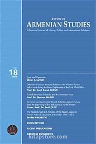 Review of Armenian Studies No:18 Yıl:2009