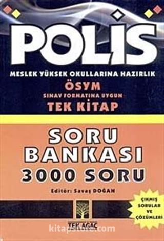 Polis Meslek Yüksek Okullarına Hazırlık Soru Bankası 3000 Soru