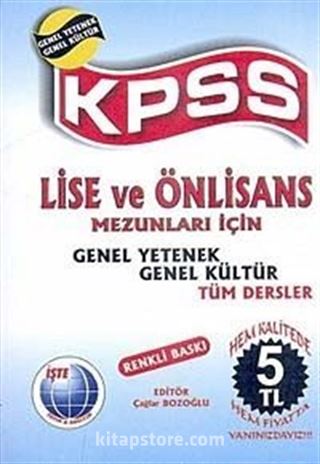 KPSS Lise ve Önlisans Mezunlar İçin Genel Yetenek Genel Kültür (Cep Boy)