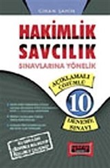 Hakimlik Savcılık Sınavlarına Yönelik Açıklamalı Çözümlü 10 Deneme Sınavı