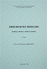 Erzurum İli Ağızları-I