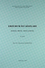 Erzurum İli Ağızları-II