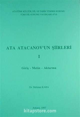 Ata Atacanov'un Şiirleri 1