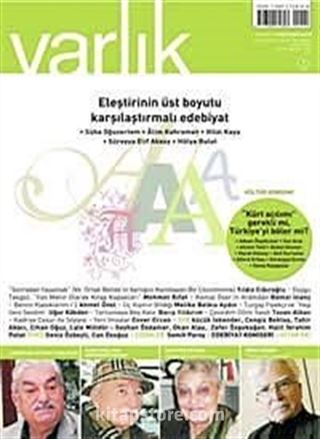 Varlık Aylık Edebiyat ve Kültür Dergisi Eylül 2009