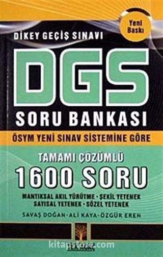 DGS Soru Bankası Tamamı Çözümlü 1600 Soru