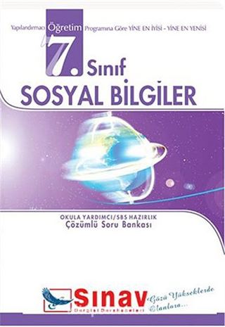 7. Sınıf SBS Sosyal Bilgiler Çözümlü Soru Bankası