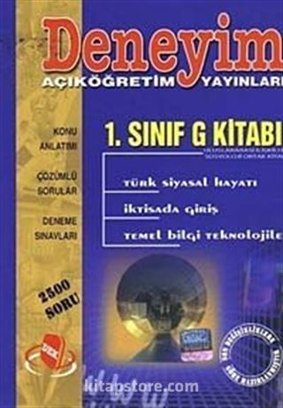 AÖF 1. Sınıf G Kitabı