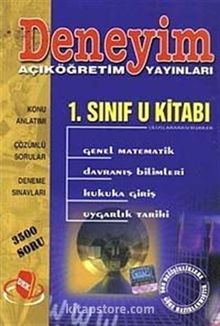 AÖF 1. Sınıf U Kitabı