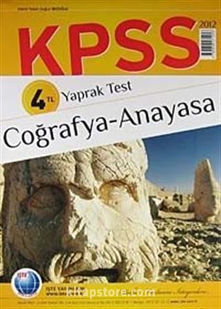 2012 KPSS Coğrafya-Anayasa Yaprak Test