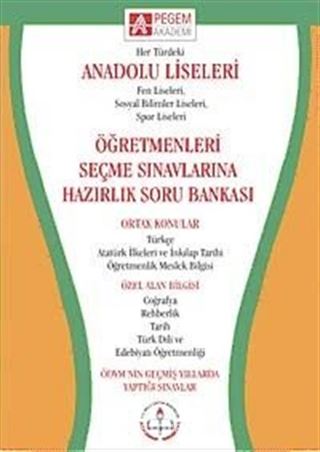 Anadolu Liseleri Öğretmenleri Seçme Sınavlarına Hazırlık Soru Bankası