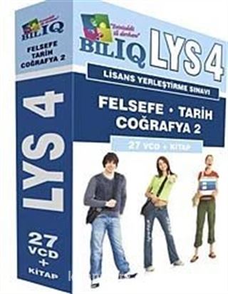 BİL IQ LYS 4 Tarih, Felsefe, Coğrafya 26 VCD + Kitap