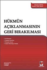 Hükmün Açıklanmasının Geri Bırakılması / Mustafa Artuç