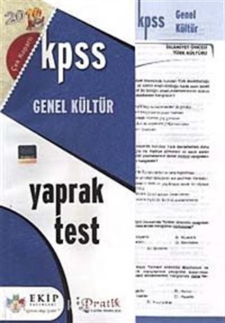 KPSS Genel Kültür Yaprak Test