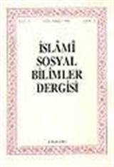 İslami Sosyal Bilimler Dergisi 1994 Cilt:2 Sayı:3