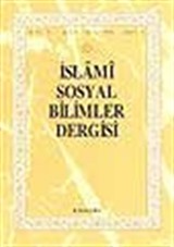 İslami Sosyal Bilimler Dergisi 1995 Cilt:3 Sayı:3