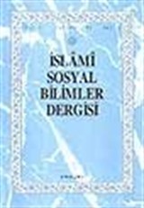 İslami Sosyal Bilimler Dergisi 1995 Cilt:3 Sayı:2