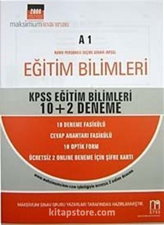 Maksimum KPSS Eğitim Bilimleri 10+2 Deneme