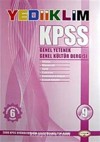 KPSS Genel Yetenek-Genel Kültür Dergisi-9