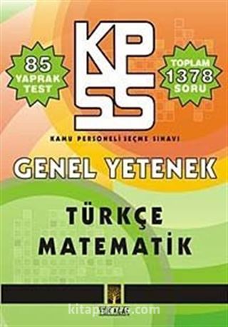 KPSS Genel Yetenek Türkçe Matematik Yaprak Test