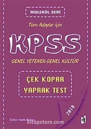 KPSS Genel Yetenek-Genel Kültür Çek Kopar Yaprak Test 2010 Türm Adaylar İçin