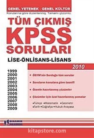 Tüm Çıkmış KPSS Soruları Lise-Önlisans-Lisans 2010