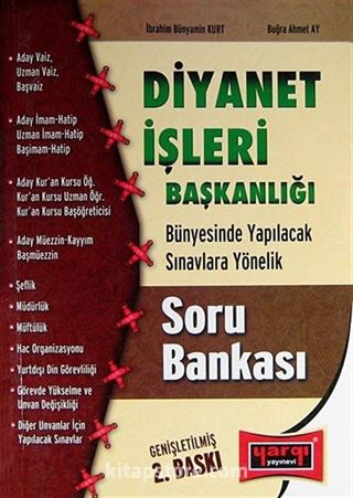 Diyanet İşleri Başkanlığı Bünyesinde Yapılacak Sınavlara Yönelik Soru Bankası