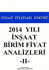 2014 Yılı İnşaat Birim Fiyat Analizleri (2 Cilt Takım)