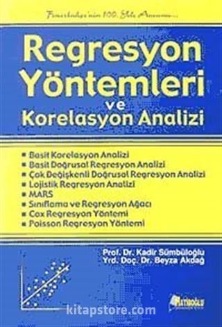 Regresyon Yöntemleri ve Korelasyon Analizi