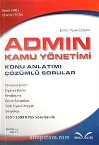 Admin Kamu Yönetimi Konu Anlatımı Çözümlü Sorular