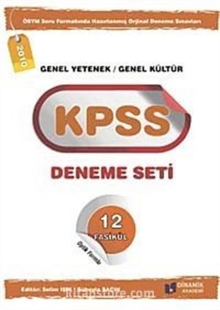 KPSS Genel Yetenek-Genel Kültür Deneme Seti 12 Fasikül