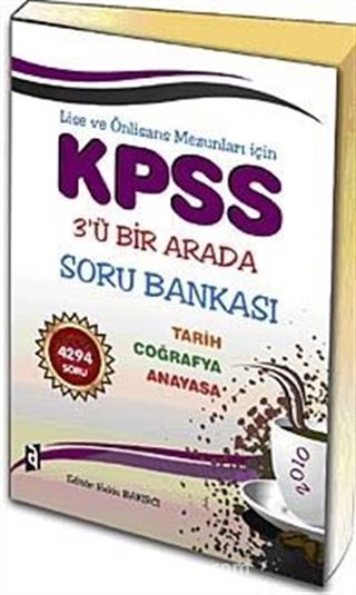 Lise ve Önlisans Mezunları İçin KPSS 3'ü Bir Arada Soru Bankası