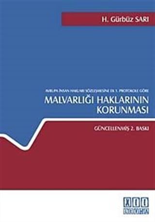 Avrupa İnsan Hakları Sözleşmesine Ek 1. Protokole Göre Malvarlığı Haklarının Korunması