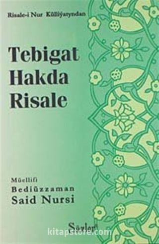 Tebigat Hakda Risale / Tabiat Risalesi (Mini Boy-Türkmence)