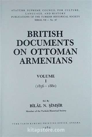 British Documents On Ottoman Armenians Volume I